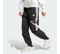 adidas Sportswear Womens Tiro Cut 3-Stripes Color Block Cuffed Pants - Black Recycled Material - Size Large
