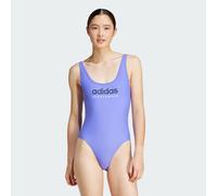 adidas Sportswear Womens U-Back Swimsuit - Violet Recycled Material - Size Medium