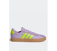 adidas Sportswear Women's Vl Court 3.0 Trainers, Powder Plum/Solar Slime/Lemon, Size 6, Women Powder Plum/Solar Slime/Lemon