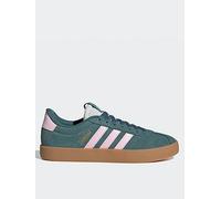 adidas Women's VL Court 3.0 Shoes, Preloved Teal/Clear Pink/Gold Metallic, 7 UK