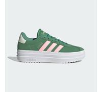 adidas Sportswear Womens VL Court Bold Shoes - Green Leather - Size UK 5