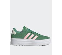adidas Sportswear Women's VL Court Bold Trainers - Light Green, Preloved Green/Pink Spark/Ivor, Size 4, Women Preloved Green/Pink Spark/Ivor