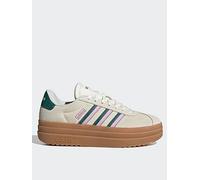 adidas Sportswear Womens Vl Court Bold Trainers - White, Off White/Collegia Green/Lilac, Size 6, Women Off White/Collegia Green/Lilac