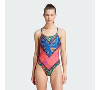 ADIDAS Sportswear Womens x FARM Rio Swimsuit - Blue Recycled Material - Size 26 (Waist)