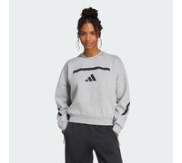 adidas Sportswear Womens Z.N.E. Sweatshirt - Light Grey - Size Small (Long)