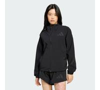 adidas Sportswear Womens Z.N.E. Woven Full-Zip Track Top - Black - Size Small