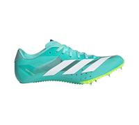 adidas Sprintstar Spike Shoes - Turquoise, White, Size 9