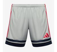 adidas Men's SQUADRA25 Short, Glory Grey/Team Navy Blue 2/Pure Ruby, 3XL