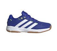 adidas Stabil Junior Indoor Court Shoes | UK J4.5 in Lucid Blue/Cloud White/Lucid Lemon