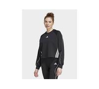 Adidas Stadium 3 Stripes Crewneck Sweatshirt Black XL Woman
