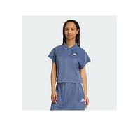 adidas Stadium 3-Stripes Tennis Inspired Jacquard Polo Tee, Teal, Size 2Xs, Women Teal