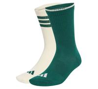 adidas Unisex Stadium Graphic Sock 2 Pair Pack Socks, collegiate green/ivory/collegiate green, XL