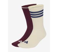 adidas Unisex Stadium Graphic Sock 2 Pair Pack Socks, maroon/ivory/dark blue, L