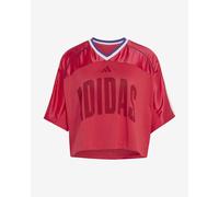 adidas Stadium Mesh short sleeve T-shirt red burgundy blue women - S