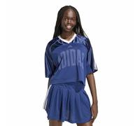 Adidas Stadium Mesh Short Sleeve V Neck T-shirt Blue XL Woman