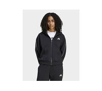adidas STADIUM SMALL LOGO FULL ZIP HOODIE - Black - Womens L