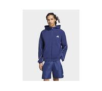 adidas STADIUM SMALL LOGO FULL-ZIP HOODIE - Blue - Mens XL