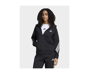 adidas Stadium Three Stripes Full Zip Hoodie - Black - Womens 2XS