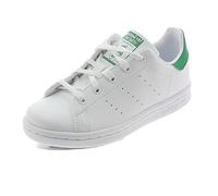adidas Stan Smith I Unisex Trainers - Kids 0-24, White FTWR White FTWR White Green Fx, 29 EU