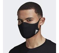 adidas Standard Face Covers 3-Pack, Black, Medium/Large