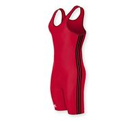adidas Stock Singlet with 3 Side Stripes - Mens - Red -