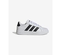 adidas Streettalk Shoes Pure White Black Junior - 5.5UK