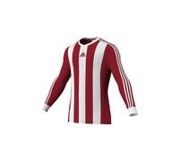 Adidas Striped Estro Long Sleeve Top Colour: Red, Size: Extra Large