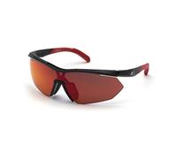 Adidas Sunglasses 0SP0016/S 01L Semi Rimless with Red Mirror for Men