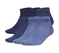 adidas Superlite Men's 3.0 Low Cut Socks (Pack of 6), Dark Blue/Tech Indigo Blue/Crew Blue, M