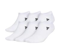 adidas Superlite Men's No Showm Superlite 3.0 Pack of 6, White/Black, L