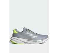 adidas Womens Supernova Stride 2 Neutral Running Shoes Halo Silver/Silver Metallic/Lucid Lemon 8