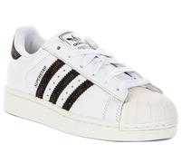 Adidas Superstar II Lace Up Womens Trainer In White Black UK 3 - 8
