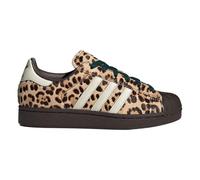 adidas Superstar II Leopard Womens Lifestyle Shoes (Dark Brown/Ivory/Gold Metallic)
