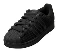 adidas Superstar Ii Unisex Fashion Trainers in Black Gold - 11 UK