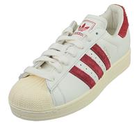 adidas Superstar II Unisex Fashion Trainers in Off White Red - 9 UK