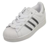 adidas Superstar Ii Womens Classic Trainers in White Silver - 6 UK