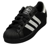 adidas Superstar II Womens Fashion Trainers in Black White - 4 UK