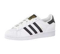 Adidas Superstar Junior White Black Trainers Children's Lace Up Shoes