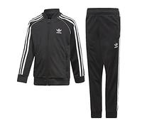 Adidas Superstar Suit Tracksuit - Top: Black/White Bottom: Black/White, 5-6Y