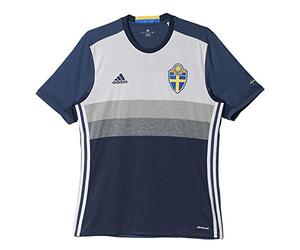 Adidas Sweden Away Jersey - Collegiate Navy/Light Grey Heather Solid Grey, Large