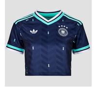 adidas T shirt Away Crop Germany Football Jersey in Blue EU S