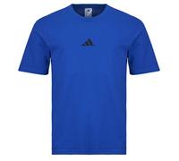 adidas T shirt Essentials Small Logo Single Jersey T-Shirt in Blue EU L