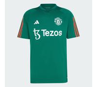 Adidas T-Shirt Green 2023-2024 Man Utd Training Tee Sports Size Small