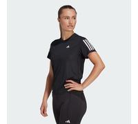 adidas T-Shirt Mens Own The Run AEROREADY Tee Running Black Breathable Top