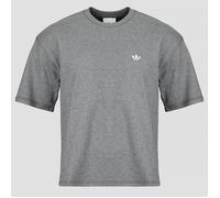 Adidas Originals Trefoil Essentials Melange Loose Cropped Short Sleeve T-shirt Grey L Men