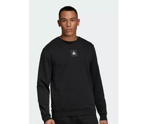 Adidas TAN Fleece Sweatshirt - Mens Black Size S - Crew Neck Top - New