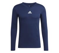 adidas Team Base Layer Mens Football Training Sports Top Navy