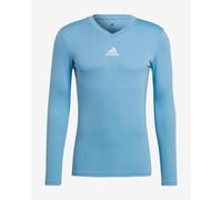 adidas Team Base Long Sleeve T-Shirt Sky Blue White - S
