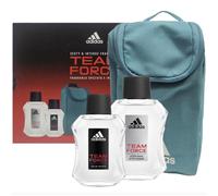 adidas team force gift set 100ml aftershave, eau de toilette, bag