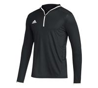 adidas Team Issue Mens Long Sleeve Hooded Tee M Black-White